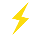 Lightning vector icon
