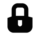 Vector icon of padlock