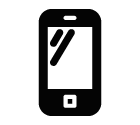 Vector icon of smartphone
