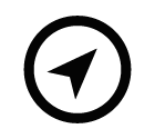 Vector icon of compass
