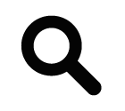 Vector icon of magnifying glass