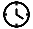 Vector icon of clock