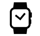 Vector icon of wristwatch